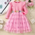 thumbnail image 6 of Valentine Dresses for Girls Long Sleeve Tutu Dress Girls Ruffle Tulle Dresses Girls Valentines Day Outfit Girls Beach Dress 6-7 Years, 6 of 9