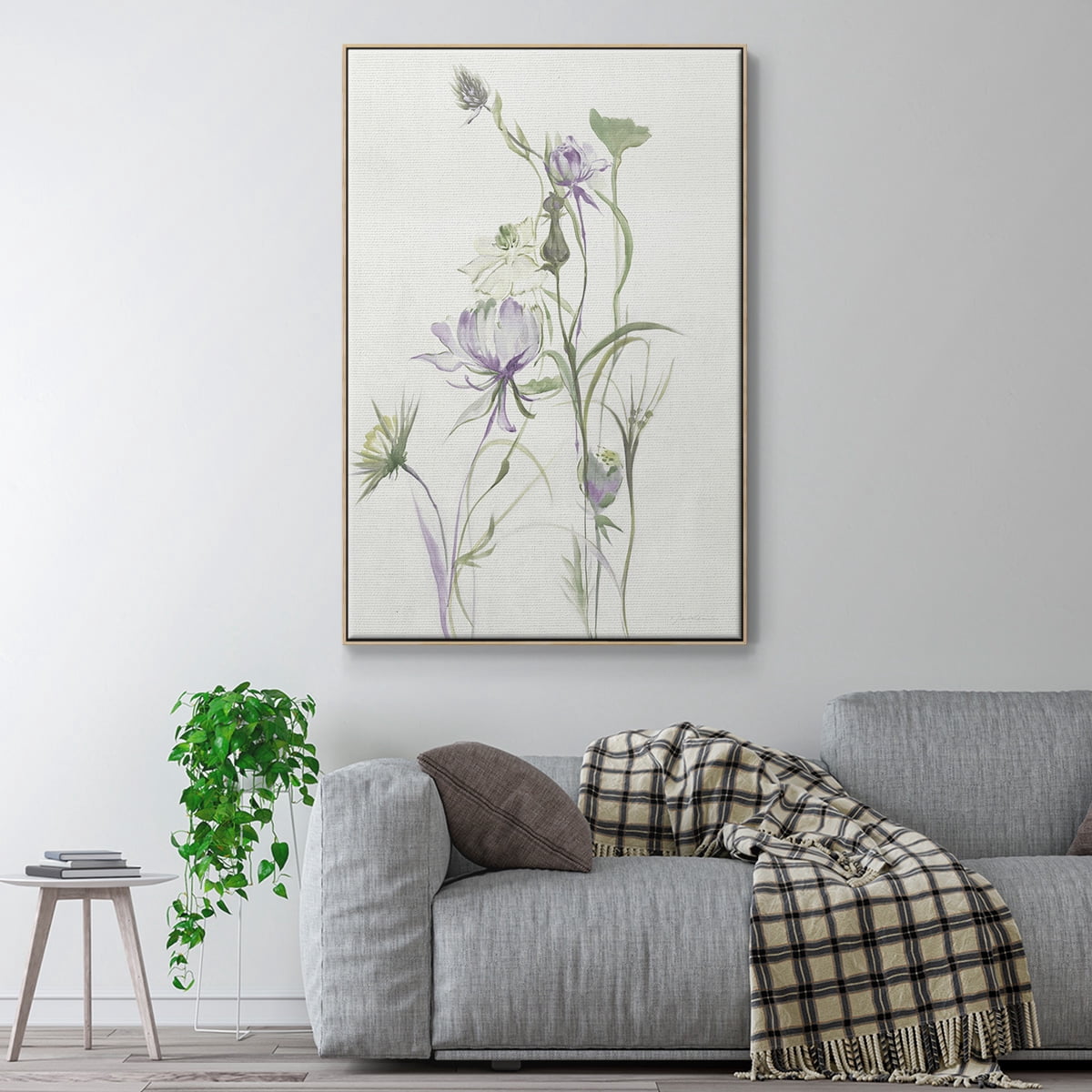 Late Summer Wildflowers II V30 Framed Premium Gallery Wrapped Canvas - Ready to Hang