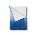 thumbnail image 2 of East Soft Flannel Fleece Blanket, Sunrise with Bamboo Raft at Yangshuo on Li River China Fishing Boat Scenic Mist, Cozy Plush for Indoor and Outdoor Use, 60" x 80", Royal Blue Aqua, by Ambesonne, 2 of 5