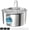 Cat Fountain+6 Filters +3 Sponges, variant on Stainless Steel Pet Water Fountain with 8 Filters and Sponges - 2.6L Quiet Cat Water Dispenser Bowl for Indoor Kittens