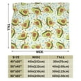 thumbnail image 3 of Kll Fleece Blanket Plush Throw Blanket Avocado Doing Sport,Soft Fuzzy Cozy Flannel Blanket For Couch Sofa Bed.(50"X40"), 3 of 9