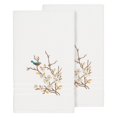 thumbnail image 4 of Linum Home Textiles Turkish Cotton Spring Time Embellished Bath Towel Set Color: Tea Rose Size: 2 PC SET, 4 of 7