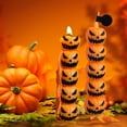 thumbnail image 6 of YIMWNYI 5Pcs Halloween Stacked Pumpkin Shaped Scented Candle, Decorative Candle, Fall Candle Holder, Unique Halloween Gifts for Friends, Home Decor, Party Favors, Fun Autumn Decorations, 6 of 6