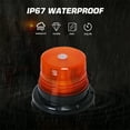 thumbnail image 4 of LITOM 50000+ Hour LED Rotating Beacon - 12-24V 12W, IP67 Waterproof, Magnetic Base, 1/2 Pack, Strobe Warning Light for Truck/Forklift/Golf Cart/UTV, 4 of 10