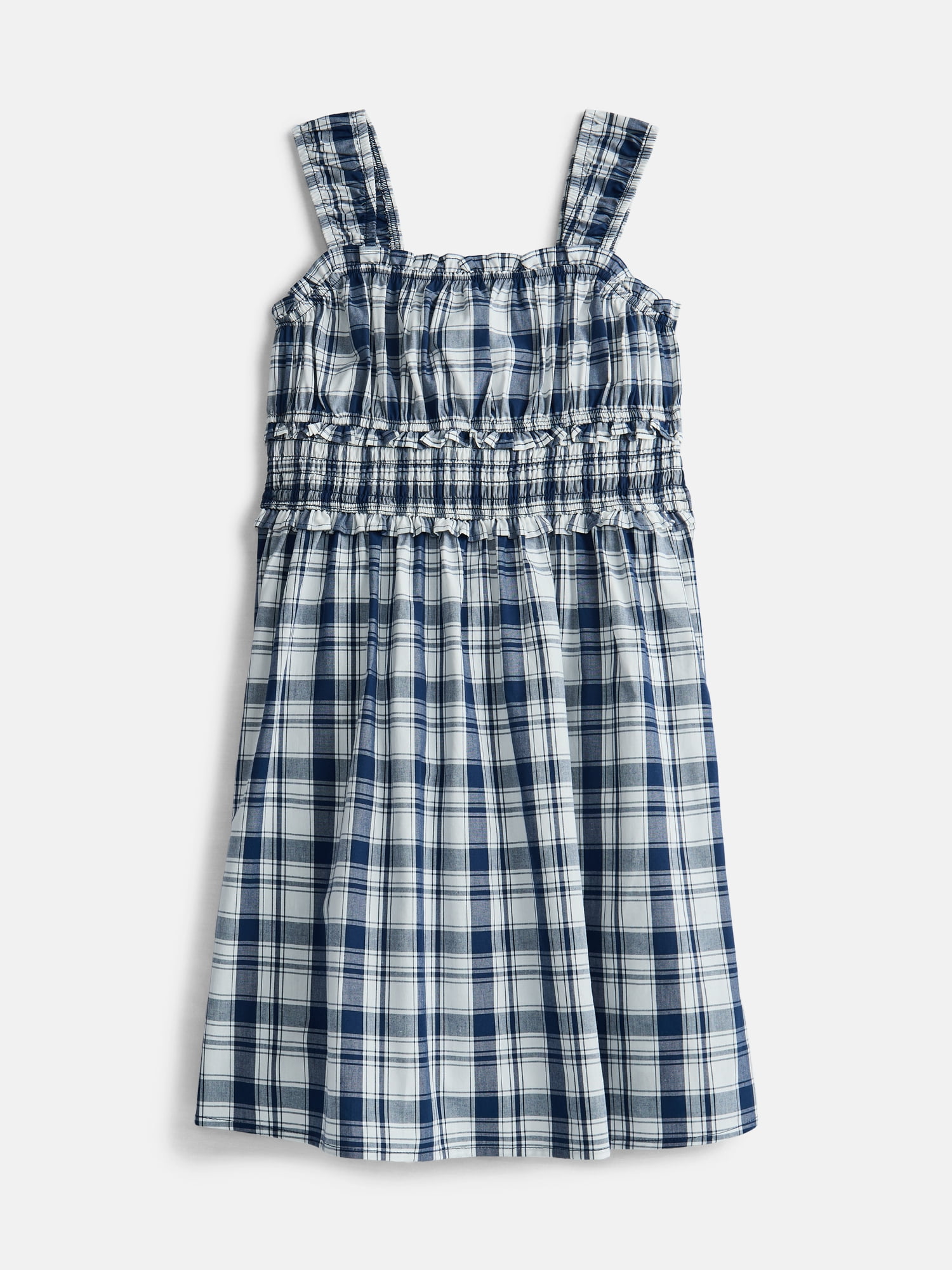 Weekend Academy Girls Printed Cotton Tank Dress with Smocked Waist, Sizes 4-18