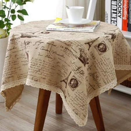 

Wanwan European Style Crown Tower Print Table Cloth Tablecloth Washable Desk Cover