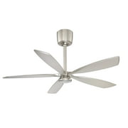 AC21454-SN-Kendal Lighting Inc.-Phantom - 5 Blade Ceiling Fan with Light Kit-21.5 Inches Tall and 54 Inches Wide-Satin Nickel Finish-Satin Nickel