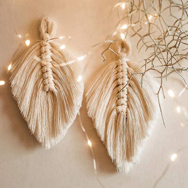 Posavasos de macramé CARBONLIKE, 2 uds., manteles individuales de algodón, manteles trenzados, macramé para colgar en la pared