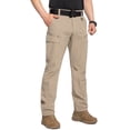 thumbnail image 3 of NAVEKULL Men's Stretch Quick Dry Hiking Cargo Pants Flex Water Resistant Lightweight Outdoor Durable Fishing Work Pants With 9 Pockets UPF 50+, 3 of 8