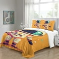 thumbnail image 3 of YJHDM Space Theme Bedding Set 3D Yellow Astronaut Duvet Cover Pillowcase 2/3pcs Twin/Full Bed Cover, 3 of 5