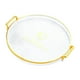 thumbnail image 3 of Plato para servir comida, bandeja decorativa redonda con asa, bandeja para mesa de centro. Claro, 3 of 9