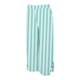thumbnail image 4 of SBYOJLPB Womens Striped Printed Wide-Leg Pants Elastic Waist Casual Pocket Straight Leg Trousers, 4 of 6