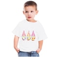 thumbnail image 4 of Penkiiy T-Shirts de Pâques pour Enfants Tout-Petits Garçons Filles Mode Nain de Pâques Œufs de Pâques Imprimé Col Rond Manches Courtes 11 Ans Blanc, 4 of 4