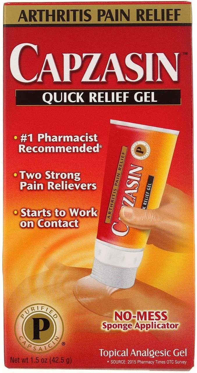 3 Pack Capzasin Arthritis Pain Quick Relief Gel1.5oz