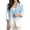 Blue and White - Snowflake Christmas Tree, variant on LedBack Christmas Blazer Slim Fit Blazers for Women Snowflake Checkered Print Suit Jacket with Pocket Linen-Style Blazer Jacket for Party