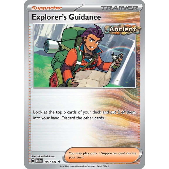 Pokemon Prismatic Evolutions Uncommon Explorer's Guidance #107