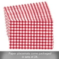 thumbnail image 6 of CounterArt "Red Gingham" 24-Sheet Reusable Premium Paper Placemats, 6 of 6