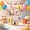 Beige, variant on Ovzne Number Shaped Wooden Donut Stand, Party Dessert Display Rack