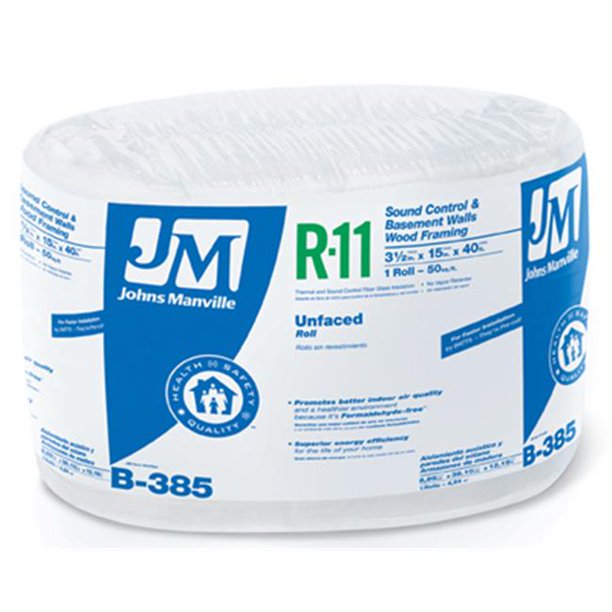 Johns Manville Intl 90003724 R11 Unfaced Insulation, 50Sq. Ft