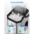thumbnail image 4 of Ice Maker Countertop with Bullet Ice, Zstar 10,000pcs/26Lbs/Day, Portable Ice Machine with Ice Scoop, 45lb Quiet Design and Self-Cleaning Function for, 4 of 4