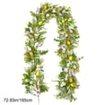 thumbnail image 3 of Votnto 72.8in Easter Eggs Vines Rattan Door Decorations, Spring Door Wreath with Colorful Eggs for Front Door Easter Summer Farmhouse Holiday Wall Home Window Decor, 3 of 6