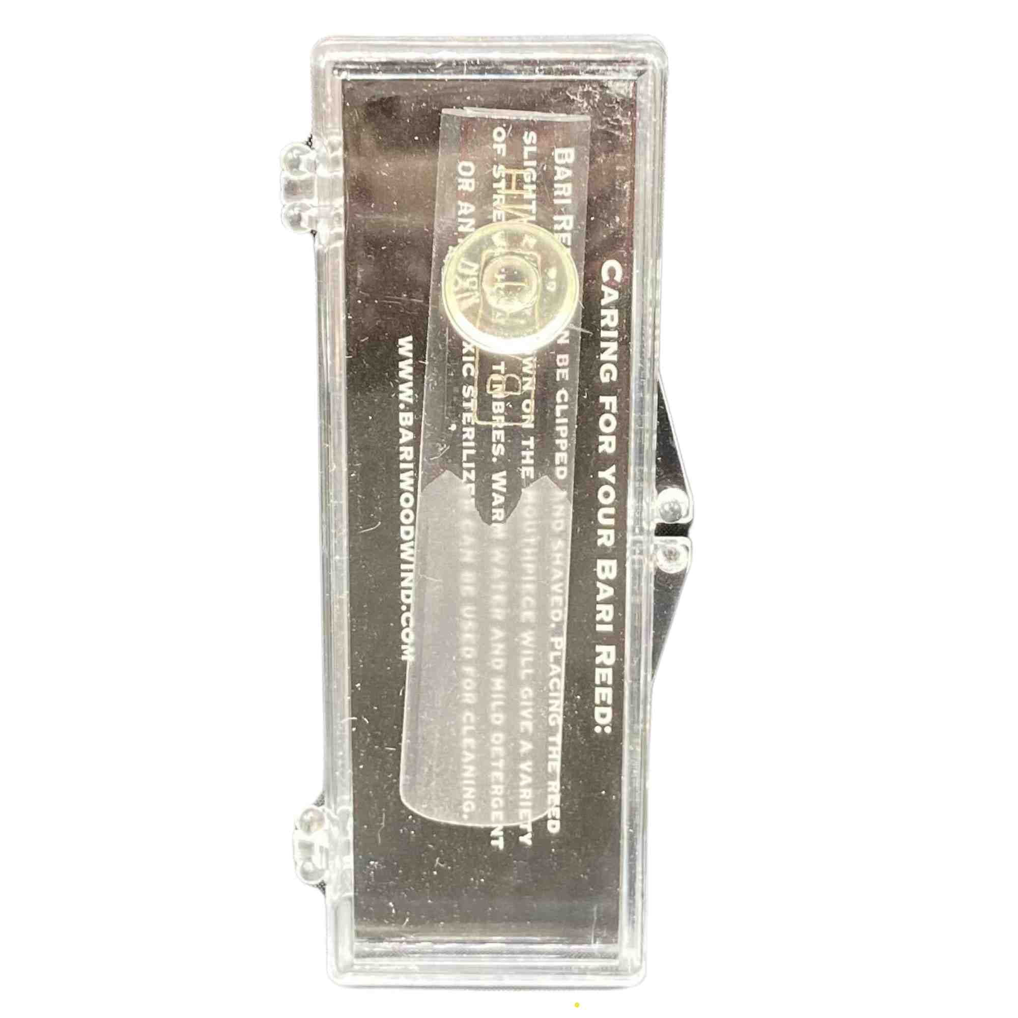 Bari Synthetic Alto Sax Reed - Original (Clear) - Strength 3.5 - 4.0 - Medium Hard