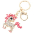 thumbnail image 3 of Miangastore Unicorn Shape Key Pendant Pink Zinc Alloy Rhinestone 1Pack 4.7x2.2in, 3 of 8