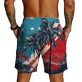 thumbnail image 5 of Havenx Men's 250th Anniversary Usa Shorts Drawstring American Flag Design Shorts with Pockets Elastic Waist Short Pant 4th Of July We the People Freedom Clothing,Light Blue 3XL, 5 of 5