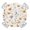 Yellow White Brown, variant on Orange Floral Spring Round Tablecloth for 45-54 Inch Tables, Fitted Table Cover with Elastic Edge, Butterfly Botanical Summer Waterproof Outdoor Table Cloth Protector for Patio Garden Dinner Picnic