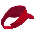 thumbnail image 3 of Diamond Outline Embroidered Visor - Red OSFM, 3 of 5