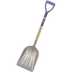 Bon Tool Co. Scoop Shovel, Aluminum Scoop, 43"L Hardwood Handle