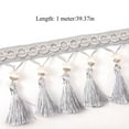 thumbnail image 2 of YM YOUMU 1 Meter Curtain Lace Tassel Curtain Accessory Hanging Tassel Bead Drawing, 2 of 4