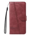 thumbnail image 2 of for iPhone 7 / 8 / SE 2022 & 2020 Case Wallet for Men Women, Flip Folio Cover with PU Leather Kickstand Credit Card Slots Magnetic Wrist Strap Kickstand Protective Shockproof Phone Case Cover, Winered, 2 of 5