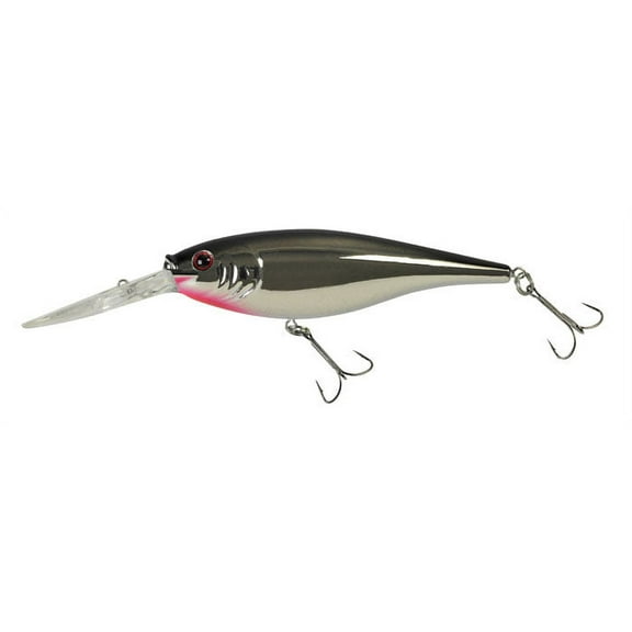Berkley Flicker Shad Fishing Lure, Black Silver Flash, 5/16 oz