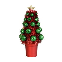 Christmas Small Christmas Tree,Artificial Christmas Tree with Christmas Ornaments Christmas Ball,Tabletop Christmas Tree for Christmas Decorations Home Room Party Winter Indoor Outdoor
