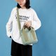 thumbnail image 5 of Bolso Hobo de moda de lona con cremallera para mujer impermeable de gran capacidad (verde), 5 of 6