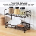 thumbnail image 1 of Dish Drying Rack 2-Tier Dish Rack Drain Board Set Kitchen Organizer with Swivel Spout Utensil Holder Cup Holder and Dish Drainer for Kitchen Counter, 1 of 9