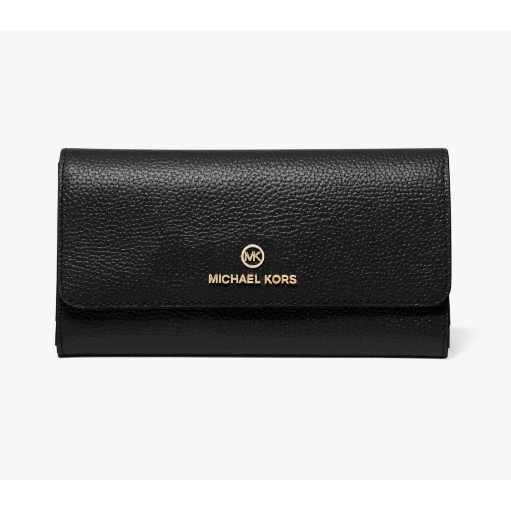 Michael Kors Large Trifold Wallet Jet Set Charm Black