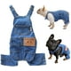 thumbnail image 1 of Camisas para perros Ropa Overoles de mezclilla, Jeans para mascotas Ropa de onesies, Cachorro Jean Chaqueta Sling Mono Disfraces, Moda Cómoda Pantalones azules Ropa para perros pequeños, medianos, gatos, niños y niñas MFZFUKR CZCW-ZC417-3, 1 of 7