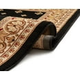 thumbnail image 3 of Well Woven Noble 3'11" Black Palace French Traditional Round Area Rug, 3 of 5