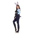 thumbnail image 4 of Disfraz de Halloween de animal loco, policía de la ciudad de anime, Judy, conjunto completo, disfraz de escenario de policía de conejo para padre e hijo, 4 of 5