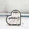 thumbnail image 4 of First Mom Now Grandma Customized Plaque, Personalized Mothers Day Birthday Gifts for Mom Grandma, Grandmas Garden Decor with Names, Custom Birth Moth Flower Wooden Sign Frame Craft, 4 of 8