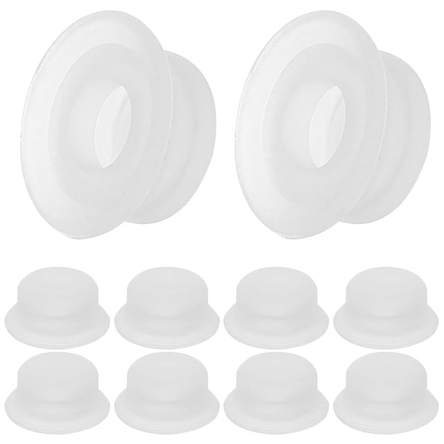 WEUVEB 10Pcs Pressure Cooker Silicone Pot Gaskets Replacement Valves Circles Compatible with Multiple Brands