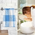 thumbnail image 7 of Textured Blue White Pattern Bath Towel 100% Cotton Soft Thick High Absorbency Hand Face Towel Single Pack 16x28in, 7 of 7