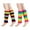 Rainbow, variant on 2 Pairs Rainbow Leg Warmers for Women Neon Leg Warmers Adult Junior 80s Costumes Sports Party Yoga Pride Day Accessories