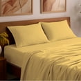 thumbnail image 7 of Mellanni Sheet Set Luxury Brushed Microfiber, Deep Pocket Sheet, 4 Piece California King Yellow, 7 of 7