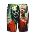 thumbnail image 4 of Harley Quinn Joker Film Men's Short Pajama Pants Lightweight Daily Lounge Shorts Bottoms Sleepwear Cozy Soft Home Pajama Pants Shorts, 4 of 9