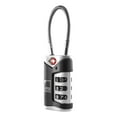thumbnail image 3 of Lewis N Clark TSA Cable Lock 2-Pack, Black, 3 of 5