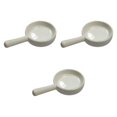 thumbnail image 3 of Juego de 3 portavelas de cerámica para té, decoración del hogar, candelabro multiusos Blanco, 3 of 9