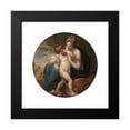 thumbnail image 2 of Benjamin West 12x12 Black Modern Framed Museum Art Print Titled - Cupid, Stung by a Bee, is Cherished by His Mother (1774), 2 of 5